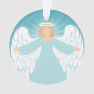 Aquamariner Angel Ornament