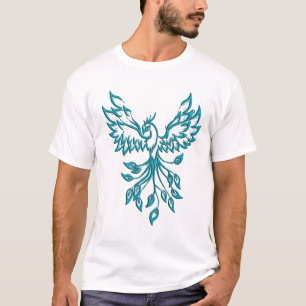 Aquamariner Anstieg des Blue Phoenix T-Shirt