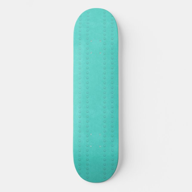 Aquamariner Blasstreifen gemustert Skateboard (Vorderseite)