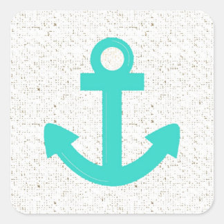 Aquamariner Blaubootanker Quadratischer Aufkleber