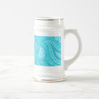 Aquamariner blauer Paisley-Druck-Sommer-Spaß-Girly