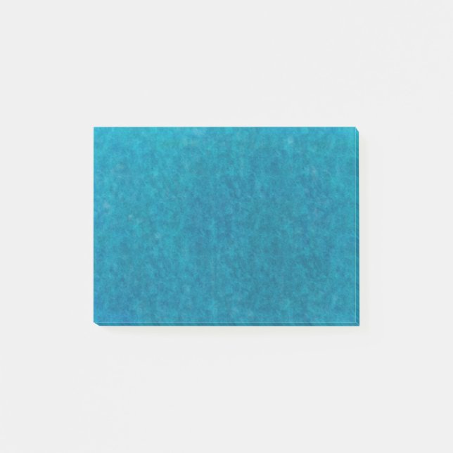 Aquamariner blauer post-it klebezettel (Vorderseite)