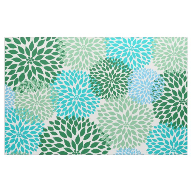 Aquamariner blaues Grün-mutiger großer Stoff (Yard (91,4 cm))