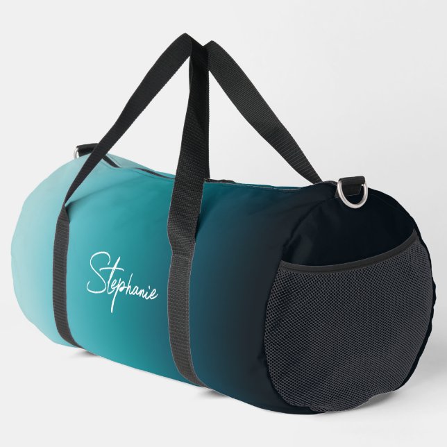 Aquamariner Blick aufs Meer Duffle Bag (Rechte Ecke)