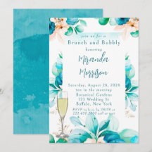 Aquamariner Blumenbrunch und Bubbly Invasion
