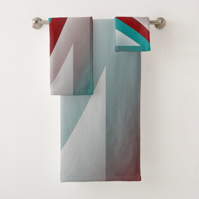 aquamariner Bordeaux-Effekt Badhandtuch Set (Insitu)