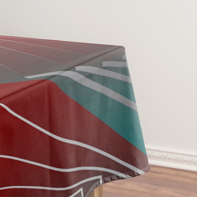 aquamariner Bordeaux-Spin Tischdecke (Beispiel)