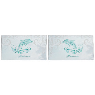 Aquamariner Delphin Personalisiert Pillow Case Kissenbezug