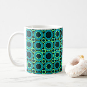 Aquamariner Donut mit Minze Kaffeetasse