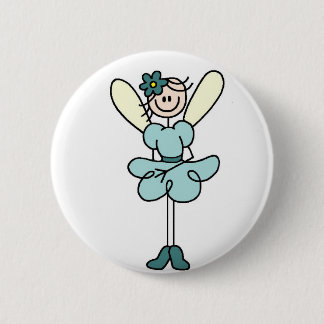 Aquamariner Engels-Fee-Knopf Button