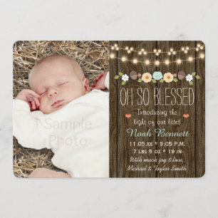 Aquamariner Fall Rustikale Zeichenkette der Light  Ankündigung