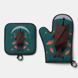 Aquamariner Fox Ofenhandschuh & Topflappen-Set