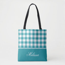 Aquamariner Gingham | personalisiert