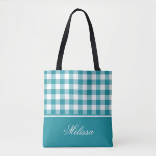 Aquamariner Gingham   personalisiert