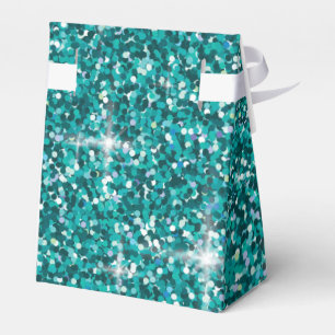 Aquamariner Glitzer Geschenkschachtel
