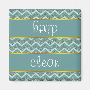 Aquamariner Glitzer Magnet