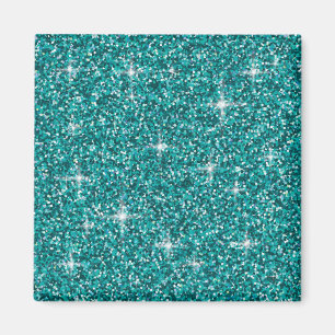 Aquamariner Glitzer Magnet