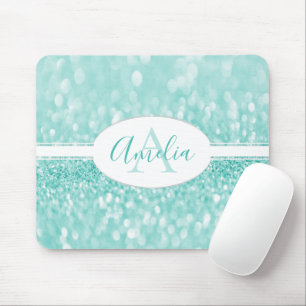 Aquamariner Glitzer personalisieren der Maus-Pad Mousepad