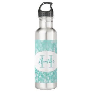 Aquamariner Glitzer Persönliche Wasserflasche Edelstahlflasche
