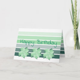 Aquamariner, grauer und weißer Streifen Karte