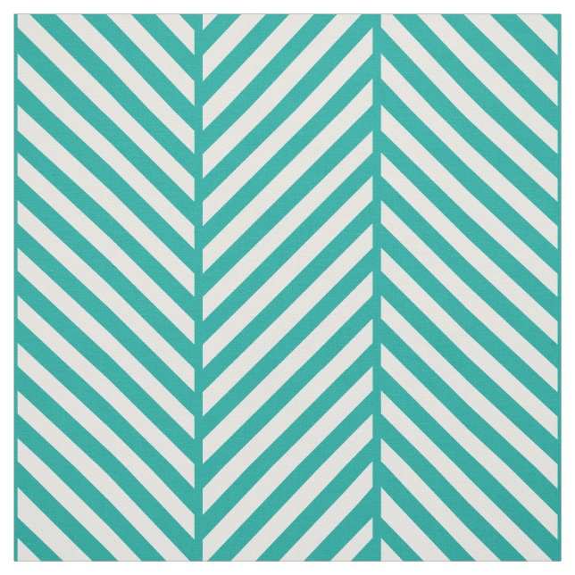 Aquamariner Herringbone-Großraum Stoff (Muster)