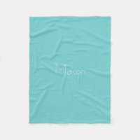 Aquamariner Himmel-personalisierte Fleece-Decke