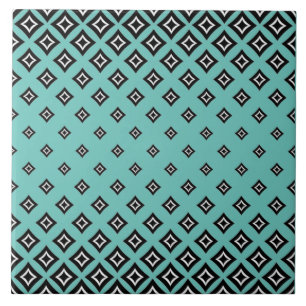 Aquamariner Hintergrund und geometrisches Quadrat Fliese