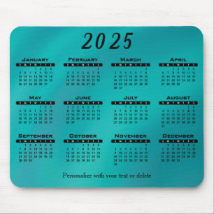 aquamariner Kalender 2025 - Jahr Mousepad