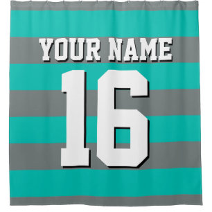 Aquamariner Kohlesport Jersey Preppy Strip Duschvorhang