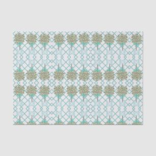 Aquamariner Lemon Topiary Robin's Egg Blue Wrappin Seidenpapier
