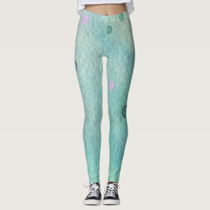 Aquamariner, Lila, heller Spritzer mit Farbton Leggings