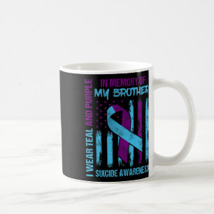 Aquamariner Lila Ribbon Suicide Awareness Flag Bru Kaffeetasse