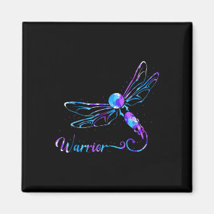Aquamariner Lila Semicolon Dragonfly Suizidprävent Magnet