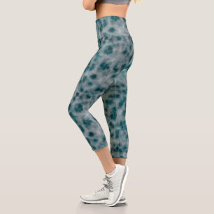 aquamariner Marmor Abstrakt Capri Leggings