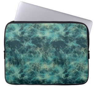 Aquamariner Marmor Abstrakt Laptopschutzhülle