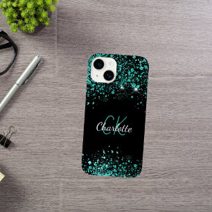 Aquamariner Name des Glitzer Case-Mate iPhone 14 Hülle