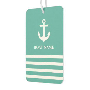Aquamariner Name des Schiffes des Ankerstiefels Autolufterfrischer