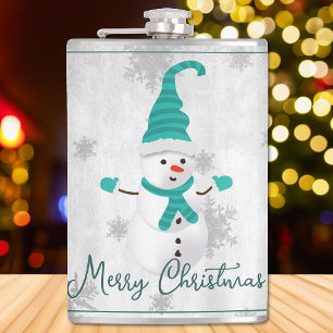 Aquamariner Niedlicher Snowman Holiday Flask Flachmann