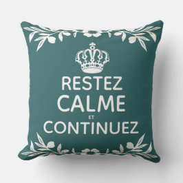 aquamariner Olivenzweig Französischer Behalt Calm  Kissen
