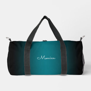 Aquamariner Ombre der Black Edge Duffle Bag