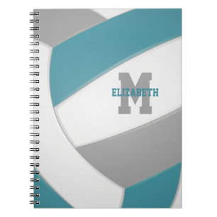 aquamariner personalisierter Volleyball Notizblock