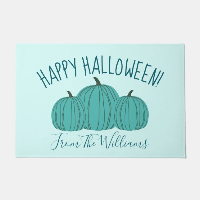 Aquamariner Pumpkin Happy Halloween Doormat Fußmatte (Vorderseite)