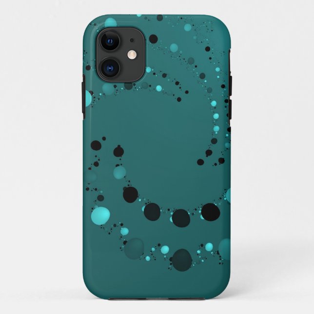 Aquamariner Punkt Case-Mate iPhone Hülle (Rückseite)