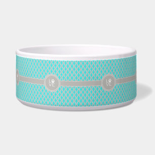 Aquamariner Quatrefolie Welpe Liebe Bowl Napf