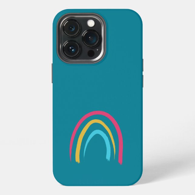 Aquamariner Regenbogen iPhone Hülle (Hinten)