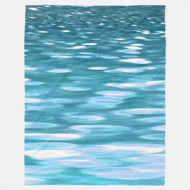 Aquamariner Schimmer Fleecedecke (Vorderseite)