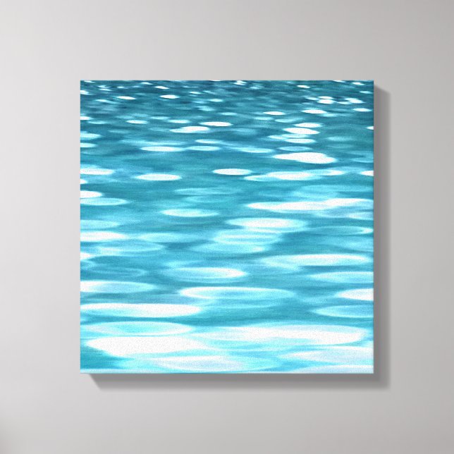 Aquamariner Schimmer Leinwanddruck (Vorderseite)