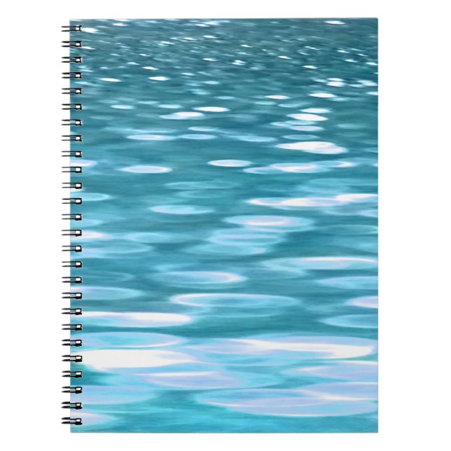 Aquamariner Schimmer Notizblock (Vorderseite)