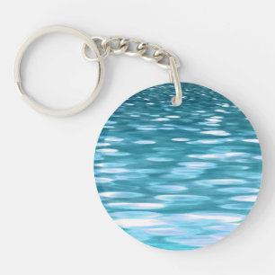 Aquamariner Schimmer Schlüsselanhänger