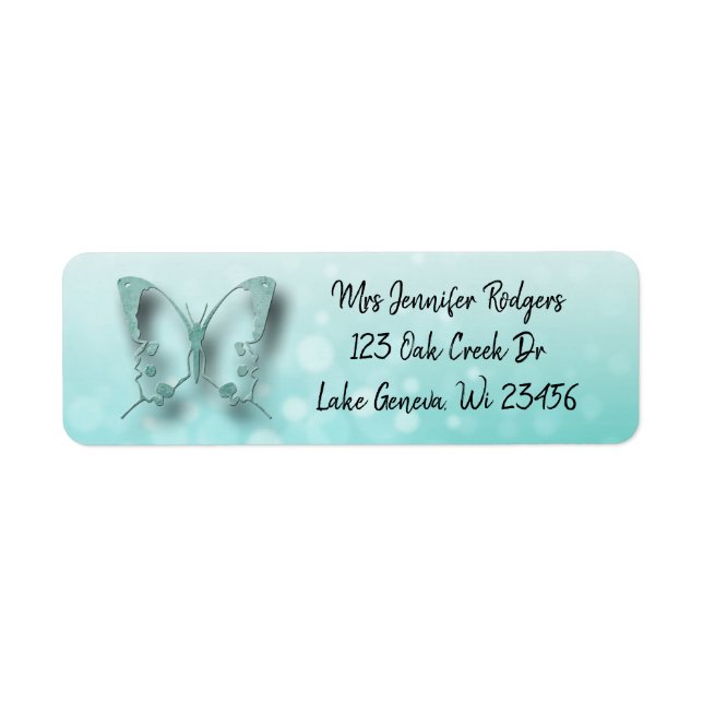 Aquamariner Schmetterling (Vorne)